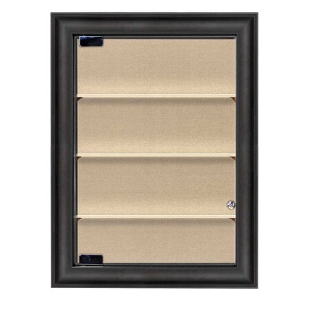 United Visual Products Outdoor Enclosed Combo Board, 42"x32", White Frame/Burgundy & Rubber UVCB4232ODW-BURGUN-RUBBER